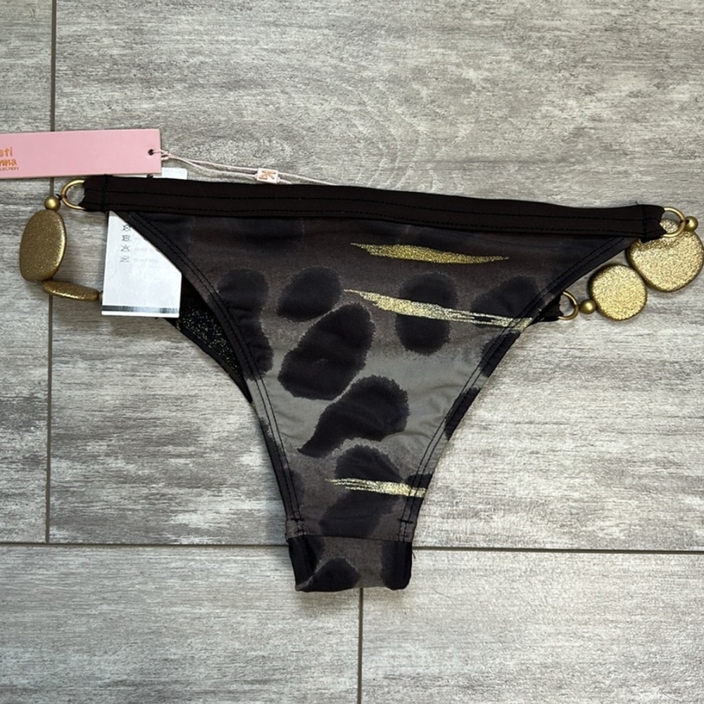 NWT Kirsti Grinna Brazilian Fit With Side Hardware Bikini Bottom